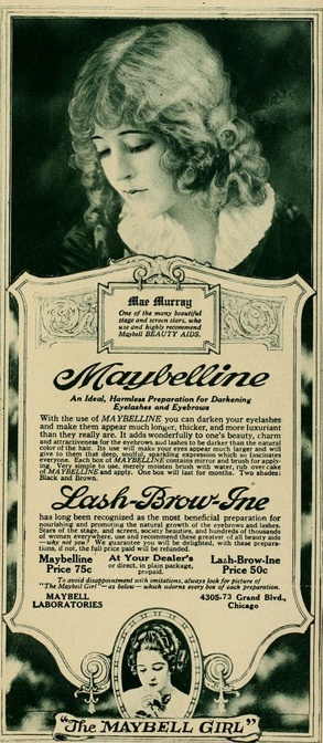 “Once you become a star, you are always a star!” Maybelline Girl, Mae Murray, rose to fame during the silent film era and was known as “The Girl with the Bee-Stung Lips” and “The Gardenia of the Screen”