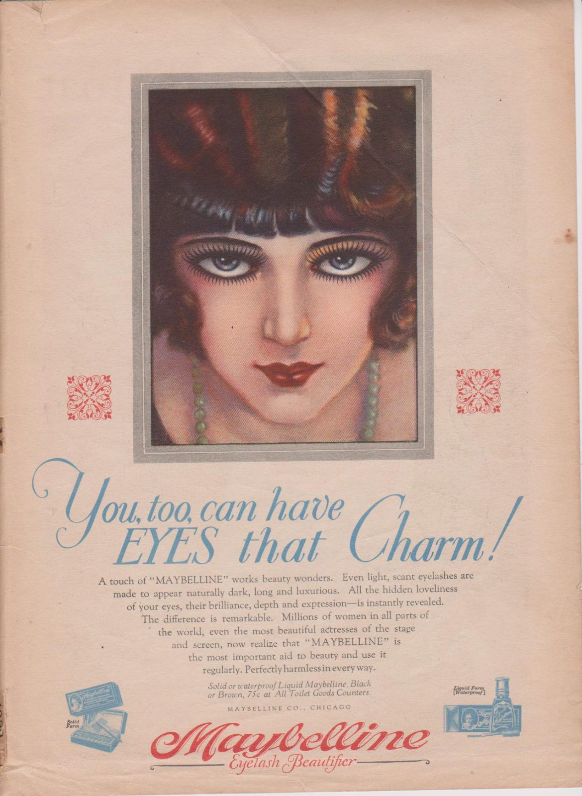 Maybelline “It-Girl” Clara Bow passed away 47 years ago on September 27th 1965