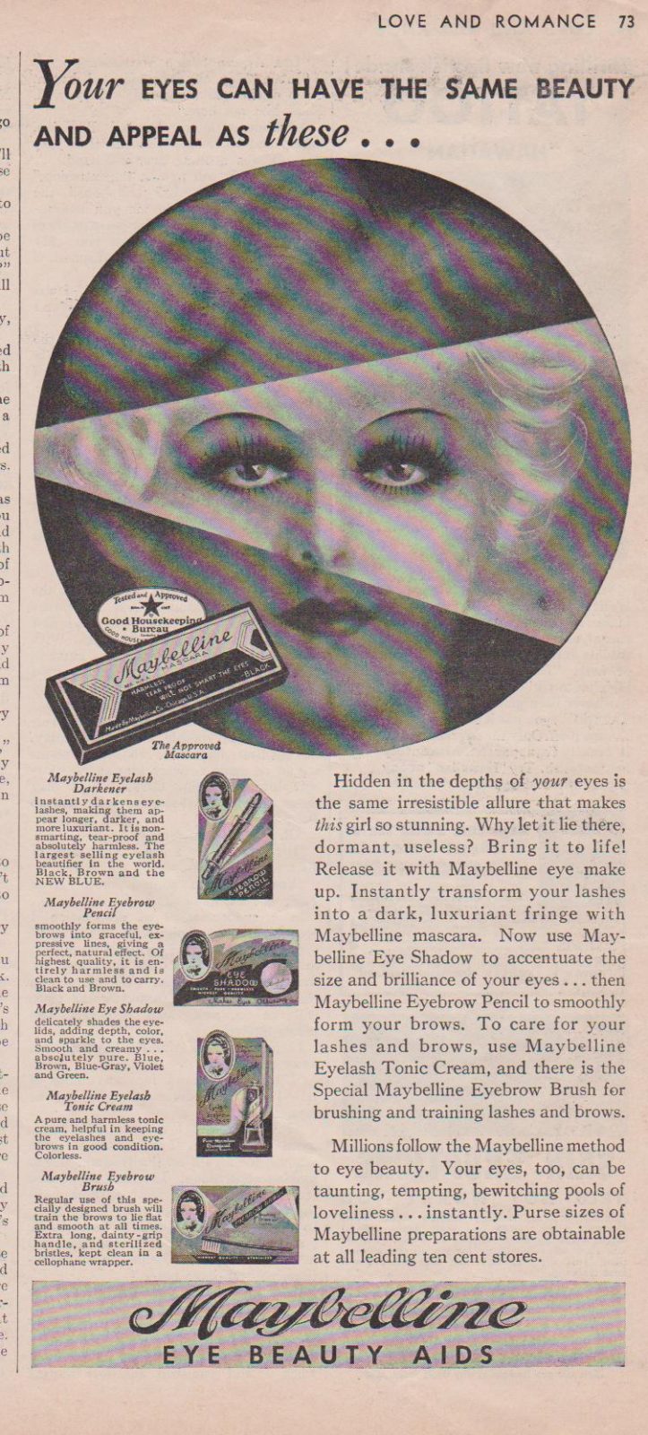 Maybelline’s own original Blond Bombshell, Jean Harlow!!
