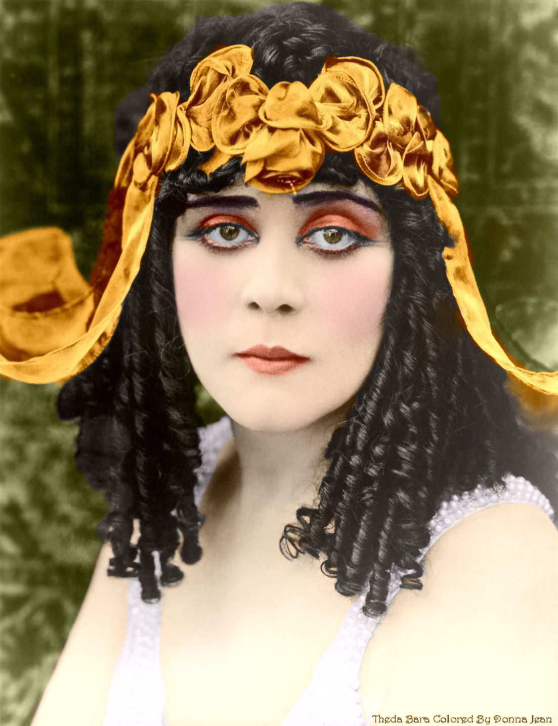 Theda Bara, Silent Film’s original Vamp, promotes Maybelline in 1915.