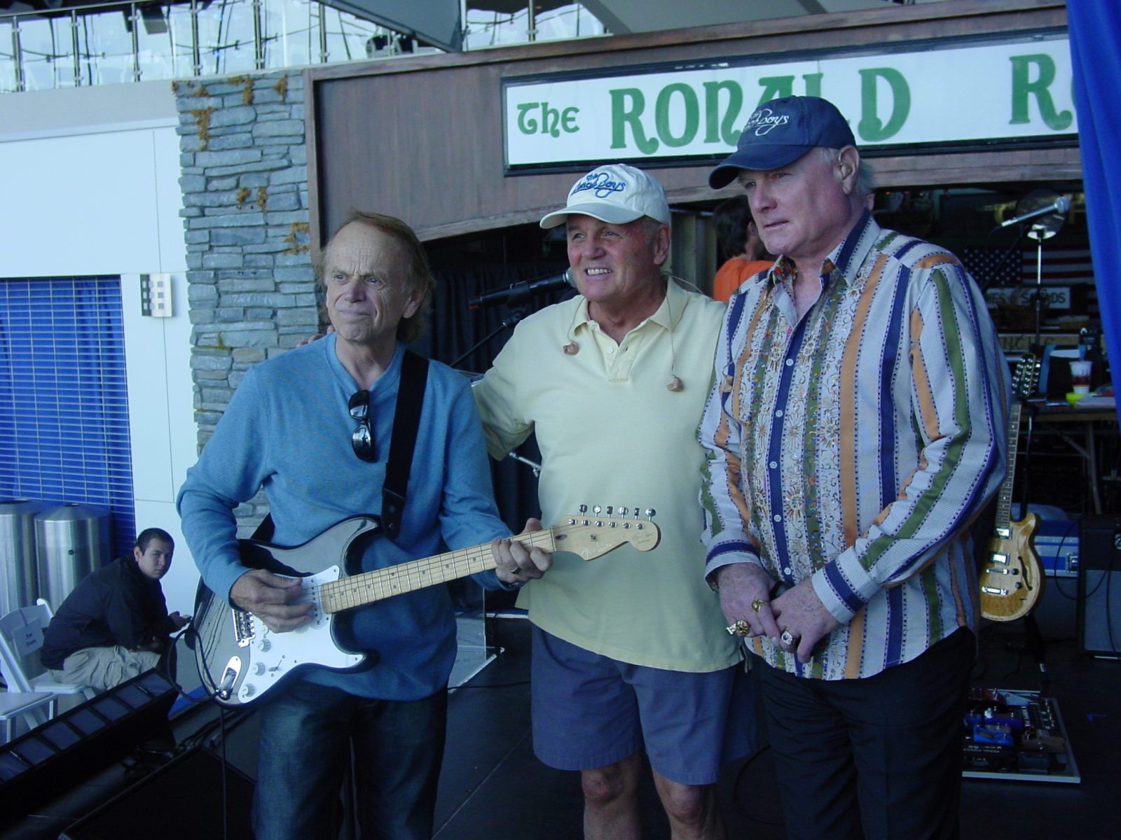 Maybelline Heir Chuck Williams with the Beach Boys at Reagan’s 100 year Birthday celebration