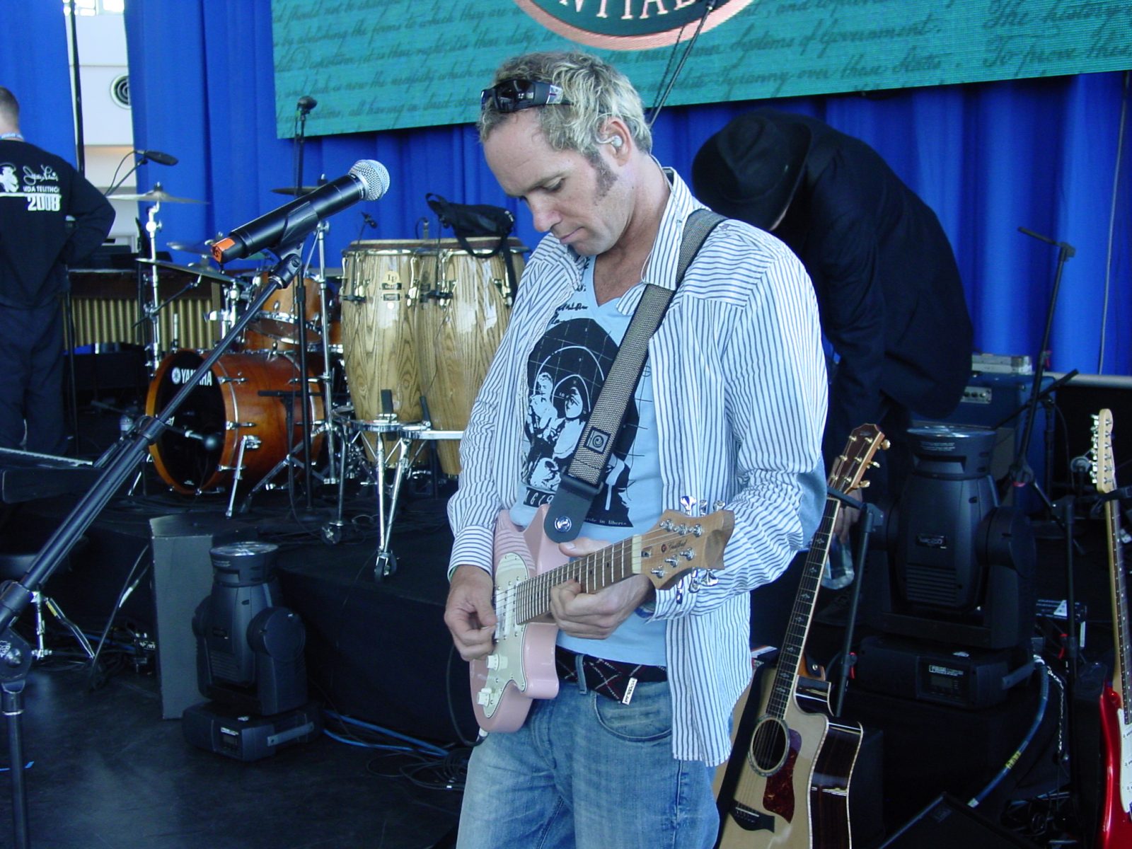 Maybelline Heir Chuck Williams with the Beach Boys at Reagan’s 100 year Birthday celebration