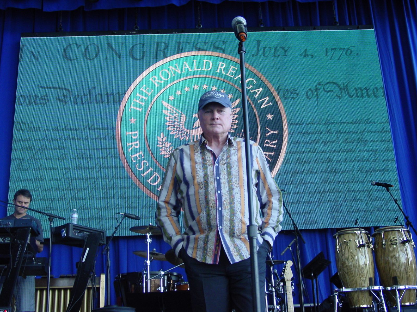 Maybelline Heir Chuck Williams with the Beach Boys at Reagan’s 100 year Birthday celebration