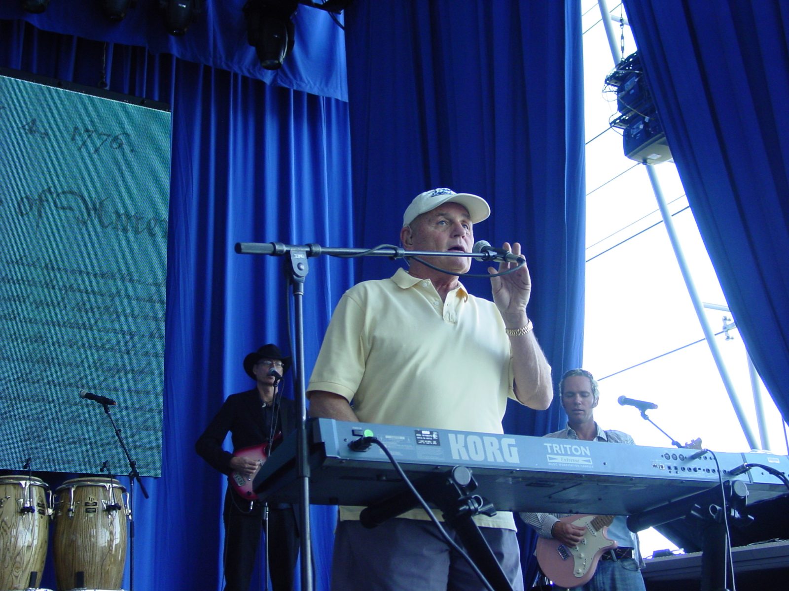 Maybelline Heir Chuck Williams with the Beach Boys at Reagan’s 100 year Birthday celebration