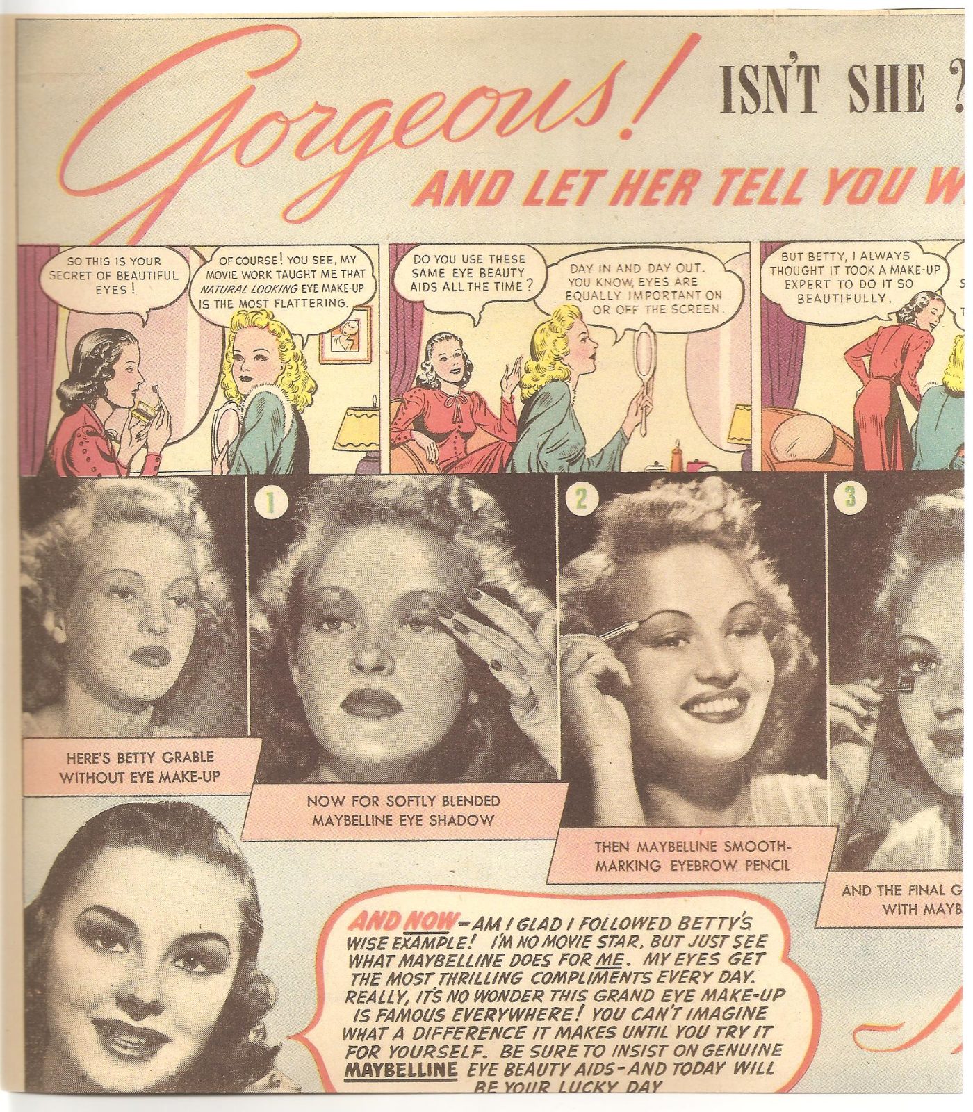 Maybelline – 20TH Century Fox and Betty Grable – 1940