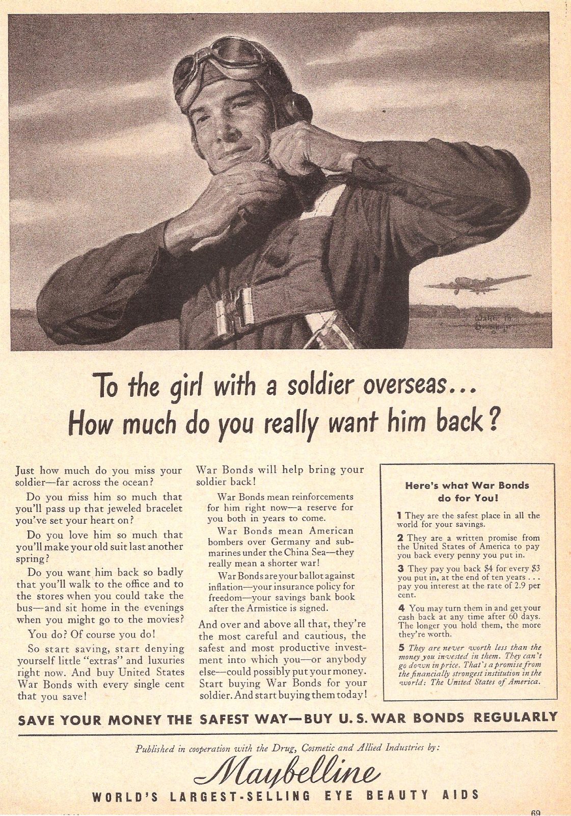Maybelline’s Soldier Boy, Bill Williams, 1945.
