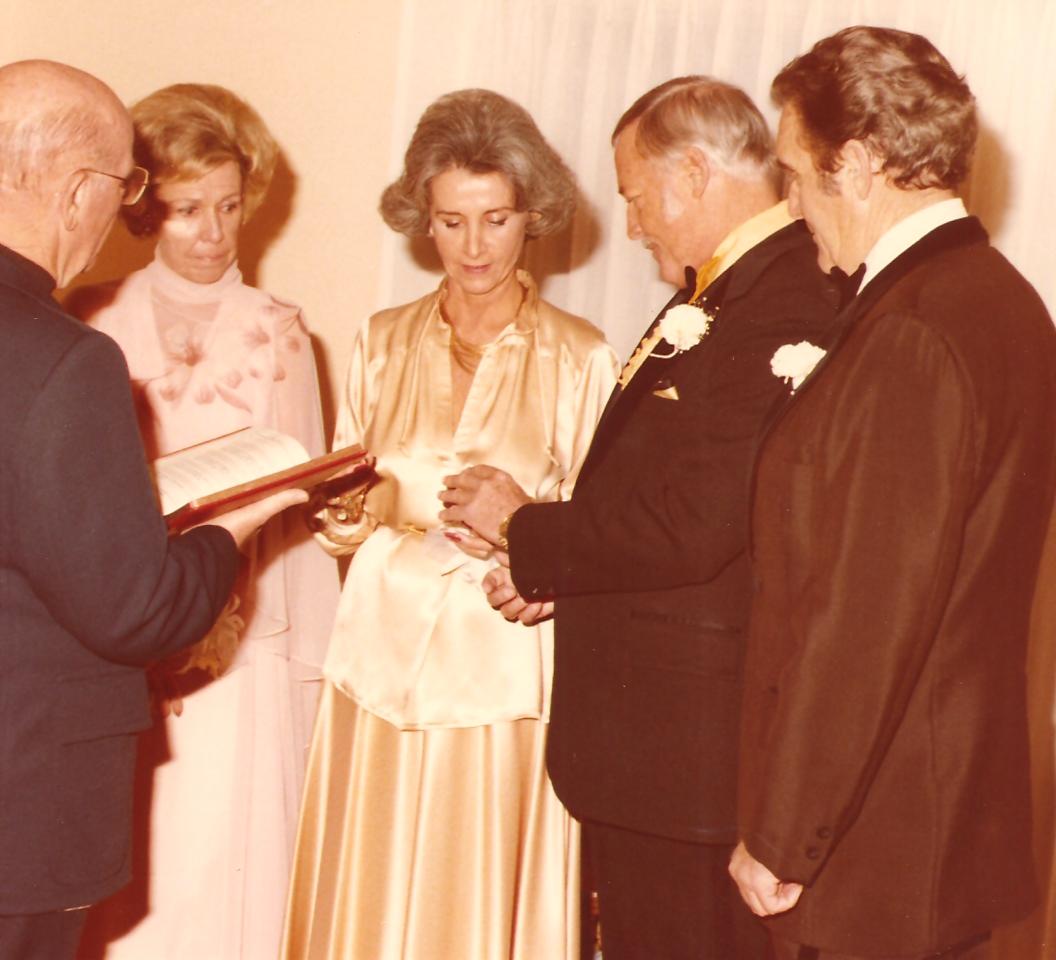 Maybelline Heir, Bill Williams, says “I do,” for the third time.