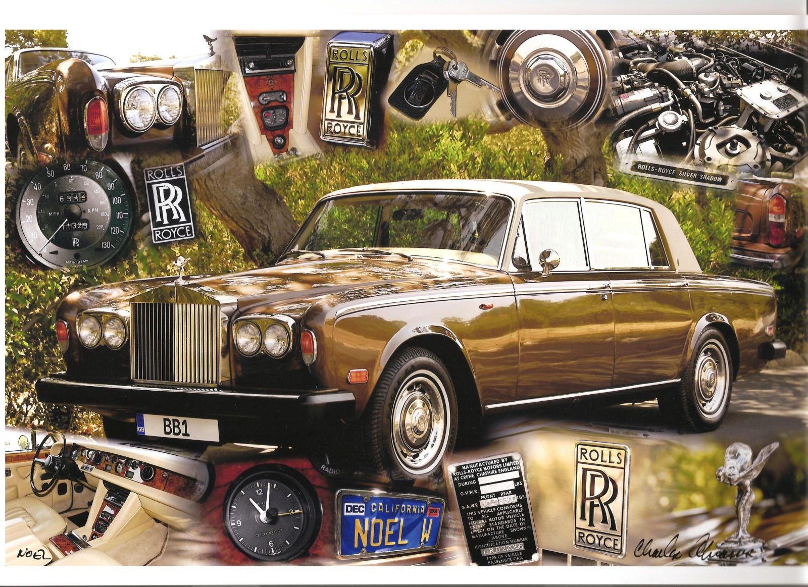 Chuck Williams-BB1 with his car collection.