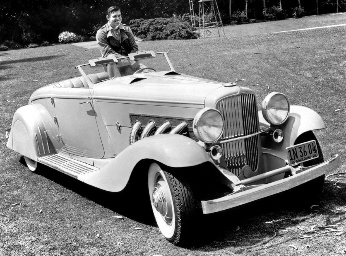 MULTI MILLION DOLLAR CAR…Clark Gable and Carole Lombard fell in love in his ’35 Duesenberg.