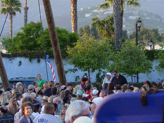 Beach Boy Al Jardine and Chuck Williams sing “Surfin USA”.