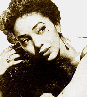 DOROTHEA TOWLES CHURCH FIRST BLACK MAYBELLINE MODEL, 1959.