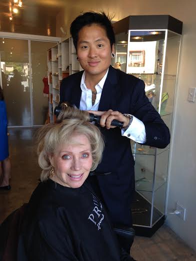 My makeover at Jean Seo’s Evolue Beauty in Beverly Hills with Celebrity Makeup artist Etienne Ortega and Celebrity hair stylist Jin Bang
