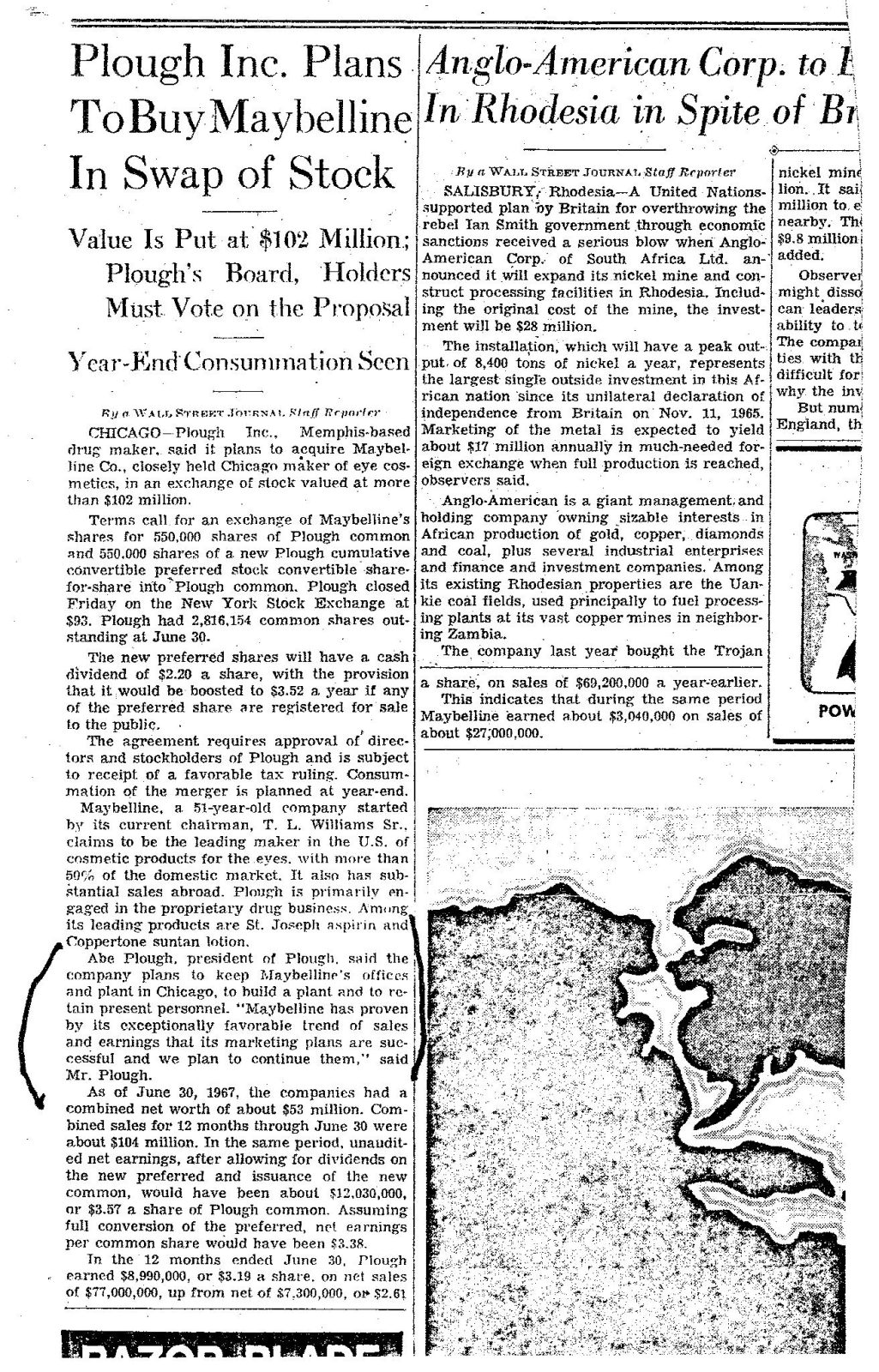 In 1967 the effectual buyout of the Maybelline company was 2.3M! – That would be 3,076,923.08 today.