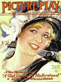 Maybelline models on vintage Photoplay magazines.