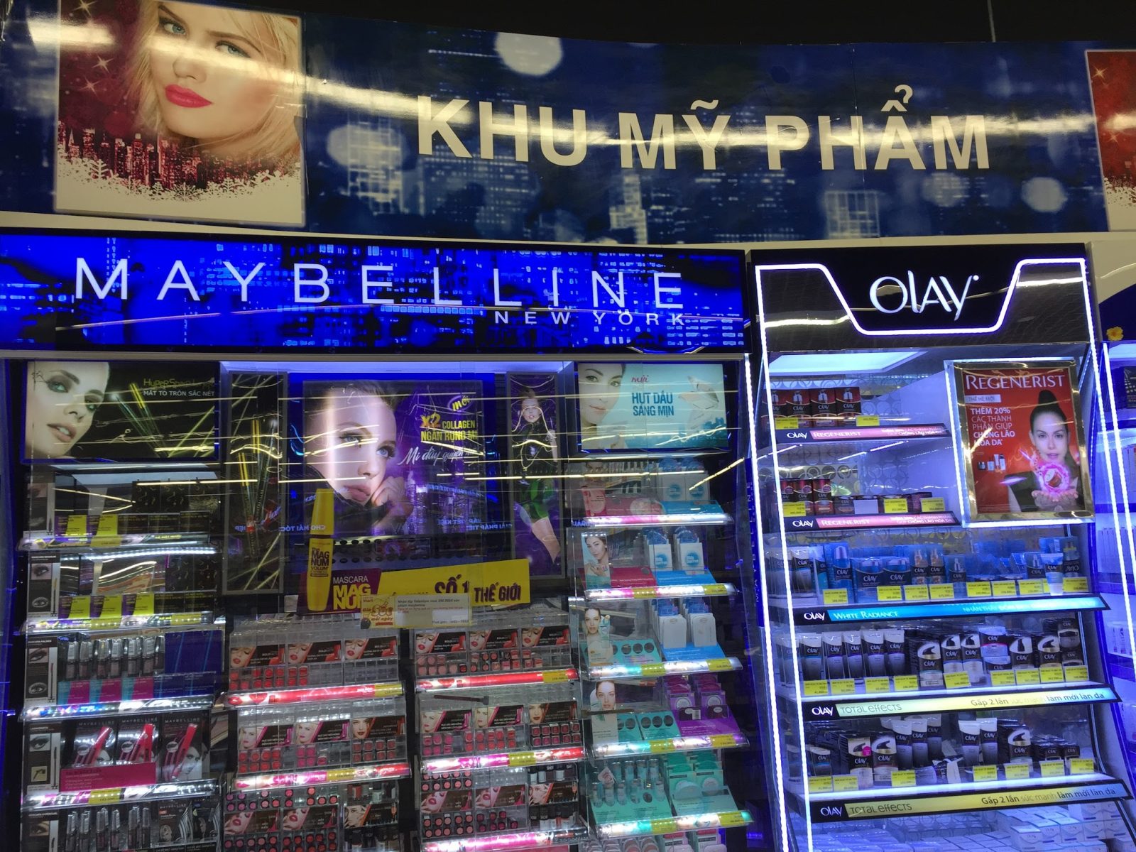 Ultra Chic English Speaking Mall in Cambodia and Viet Nam features Maybelline New York