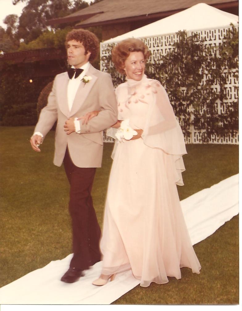 Gatsbyesque Wedding at Bernard Maybeck estate, in 1976