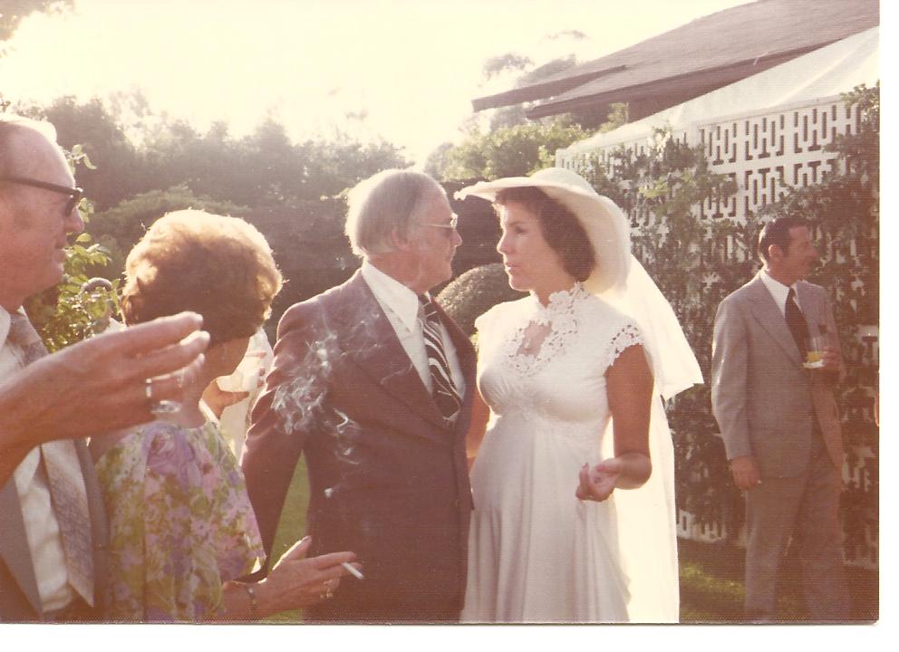 Gatsbyesque Wedding at Bernard Maybeck estate, in 1976