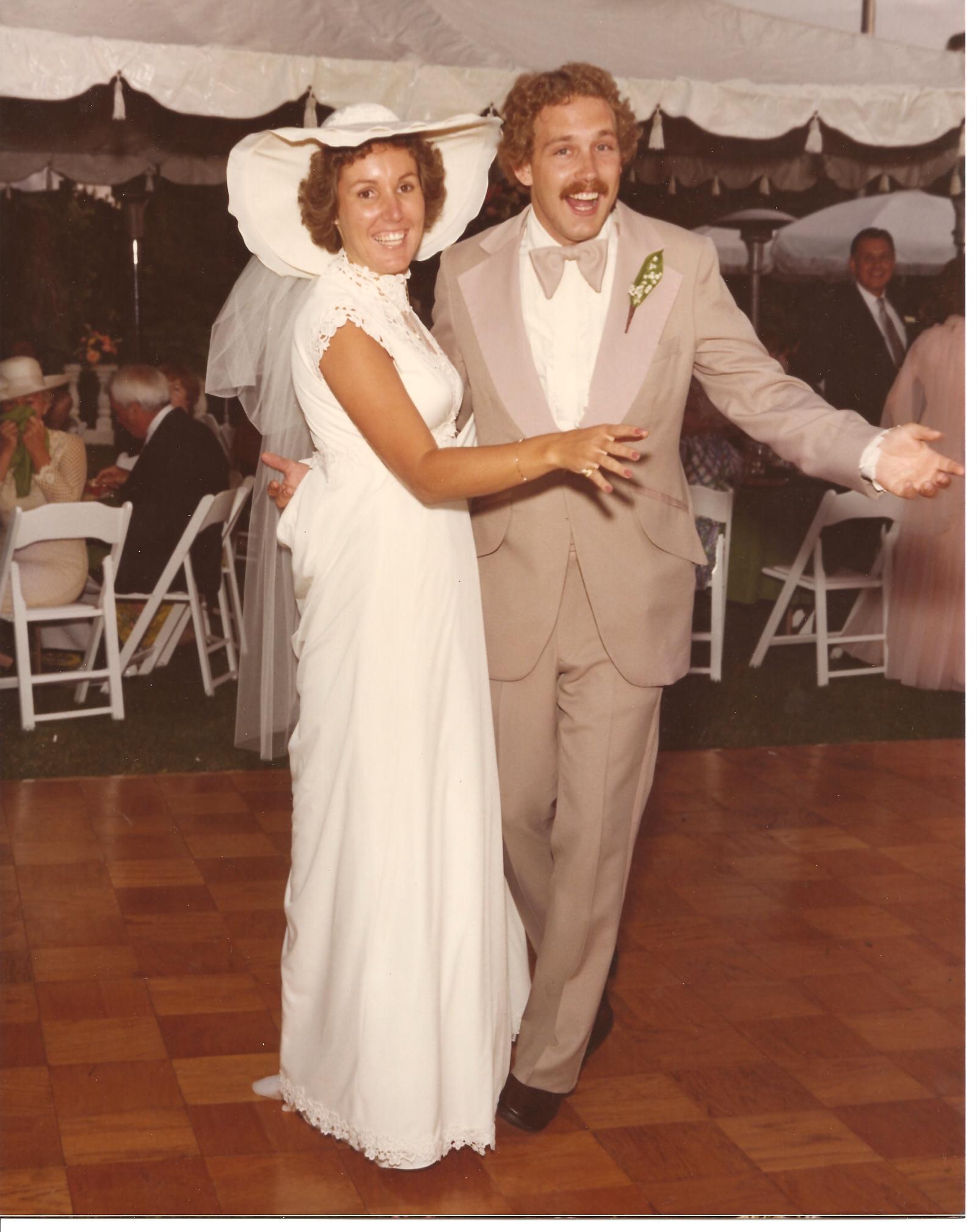 Gatsbyesque Wedding at Bernard Maybeck estate, in 1976