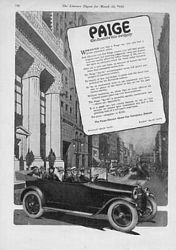 1917 Paige Detroit,”the most beautiful car in America.”
