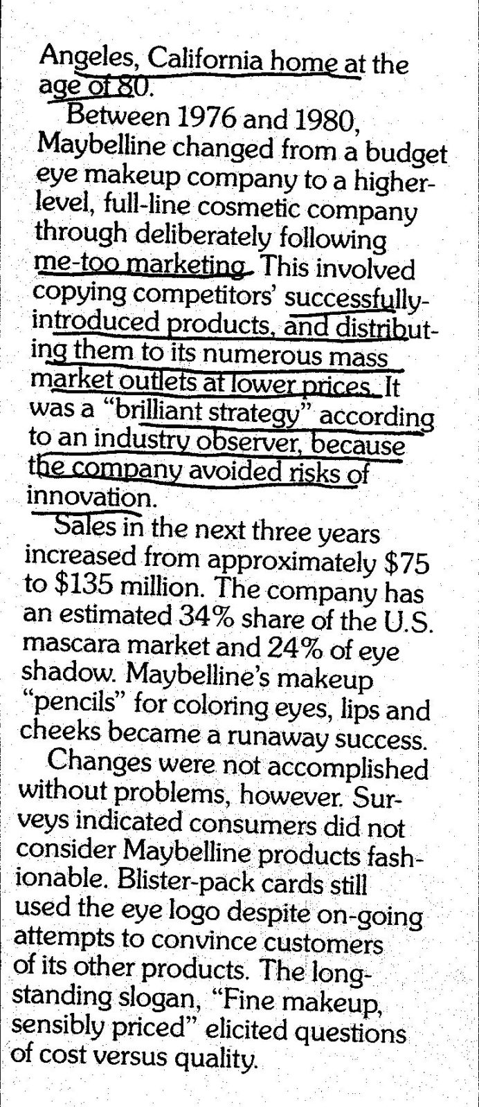 Maybelline get’s a FACE LIFT to attract exploding youth market and stockholders rejoice.