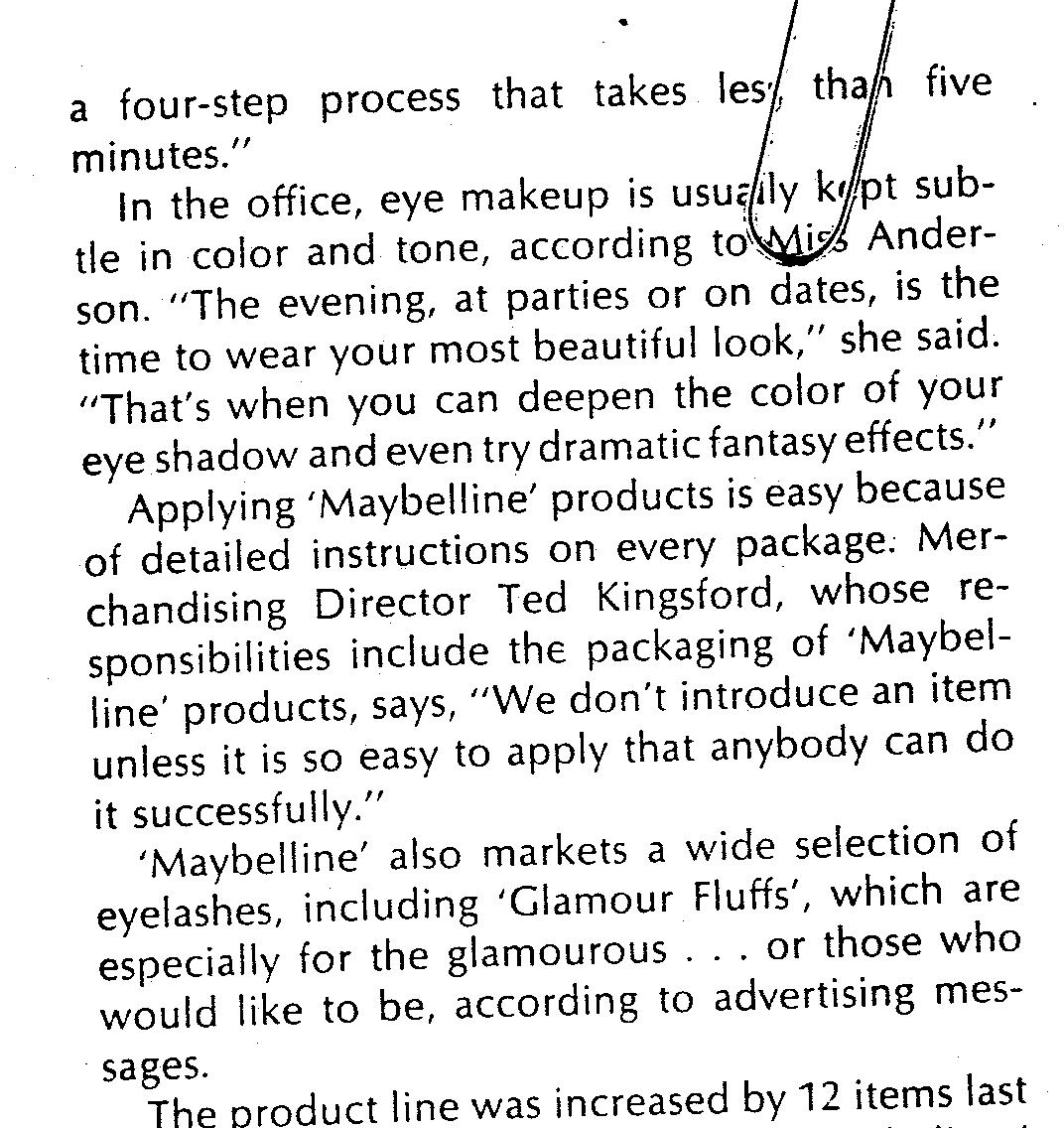 MAYBELLINE COMMERCIAL’S ROCK THE 1970’s