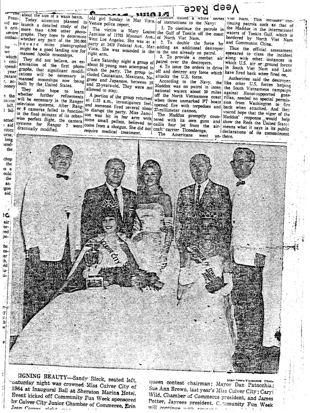 I THOUGHT I WAS THE MARY AND SHE WAS THE RHODA… I was disqualified from the Miss Culver City Beauty Contest for trying out for a TV show called Room 222 in 1964.