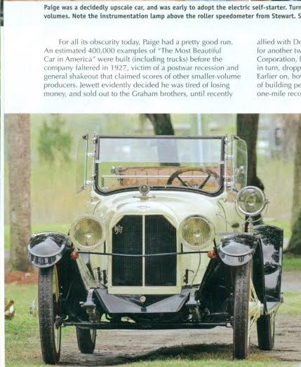 Maybelline “1917 Paige” featured in Hemmings Classic Car Magazine May 2016