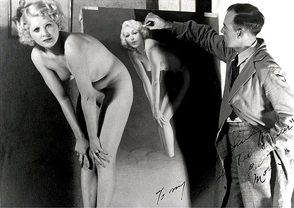 1930’s Maybelline ad painted by Zoë Mozert, the most famous female pin-up artist of her day