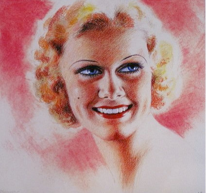 1930’s Maybelline ad painted by Zoë Mozert, the most famous female pin-up artist of her day