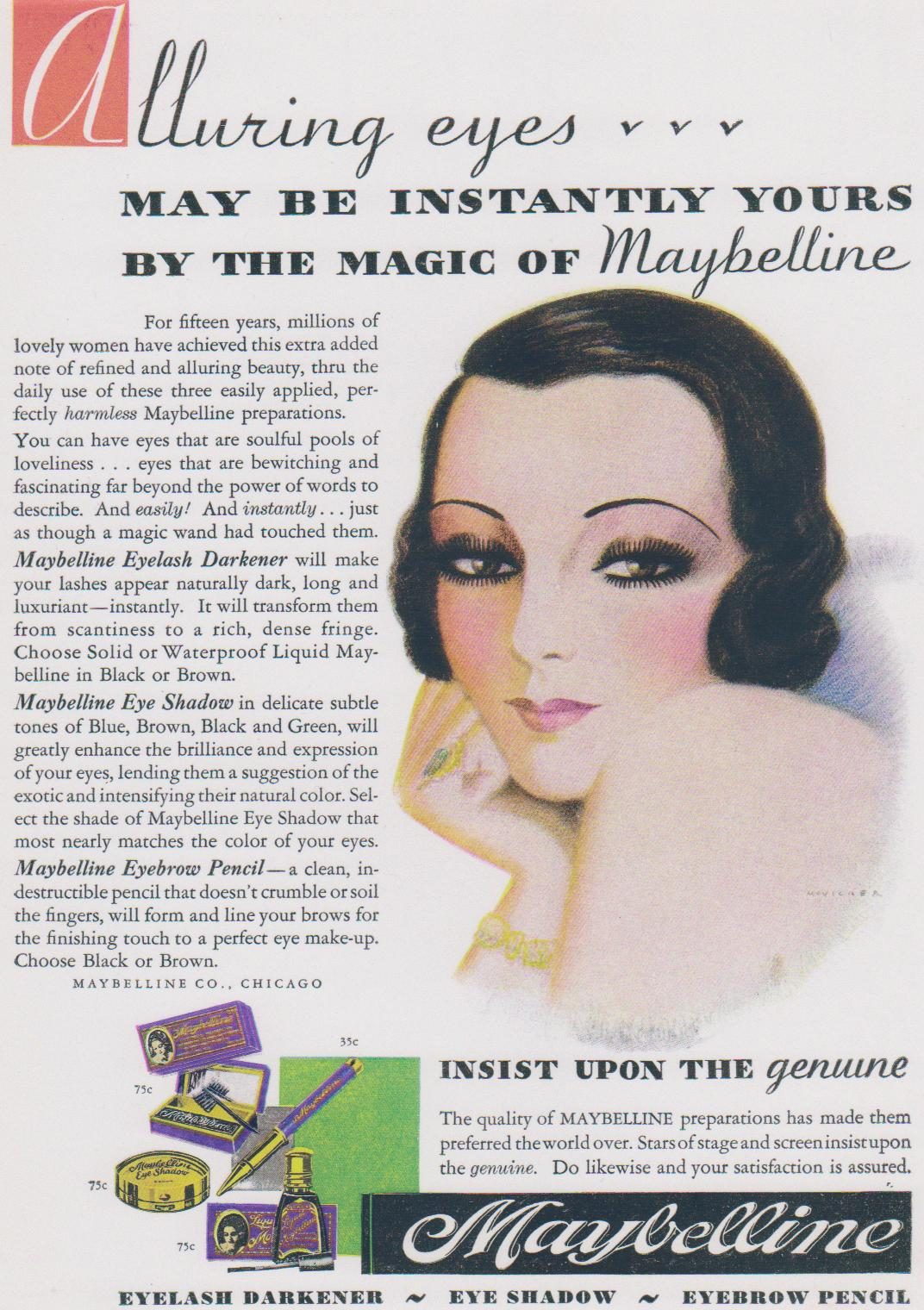 Maybelline always represented quality yet sensibly priced in drugstores everywhere.