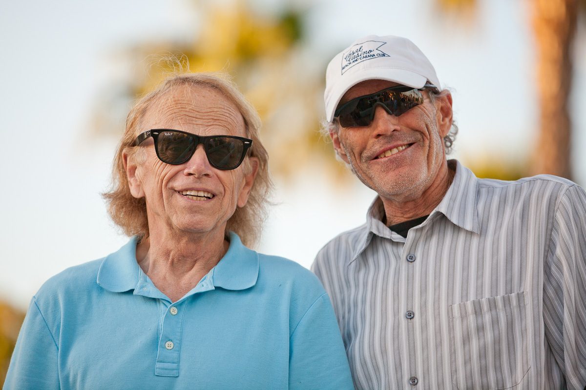 Beach Boy Al Jardine and Chuck Williams sing “Surfin USA”.