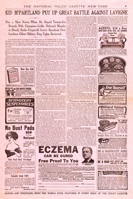 Maybelline first advertised in classified section, of movie magazines.