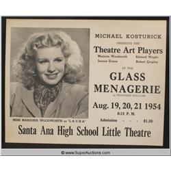 SEXY GLAMOR SHOT OF MAYBELLINE MODEL MARJORIE WOODWORTH – HAND SIGNED BY HER – HAL ROACH PLAYER