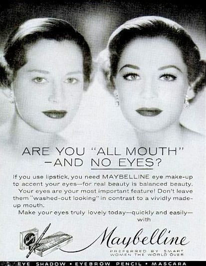 Maybelline’s Hollywood Special Effects. “Before and After Imagery.” in Print and early in TV Commercials