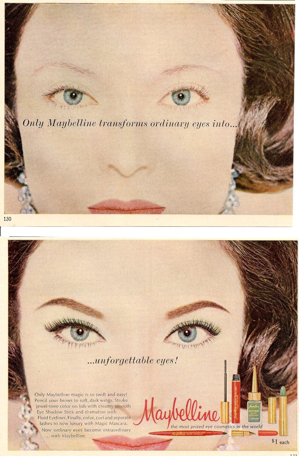 ULTRA LASH MASCARA was Maybelline’s prime money maker in the 1960s