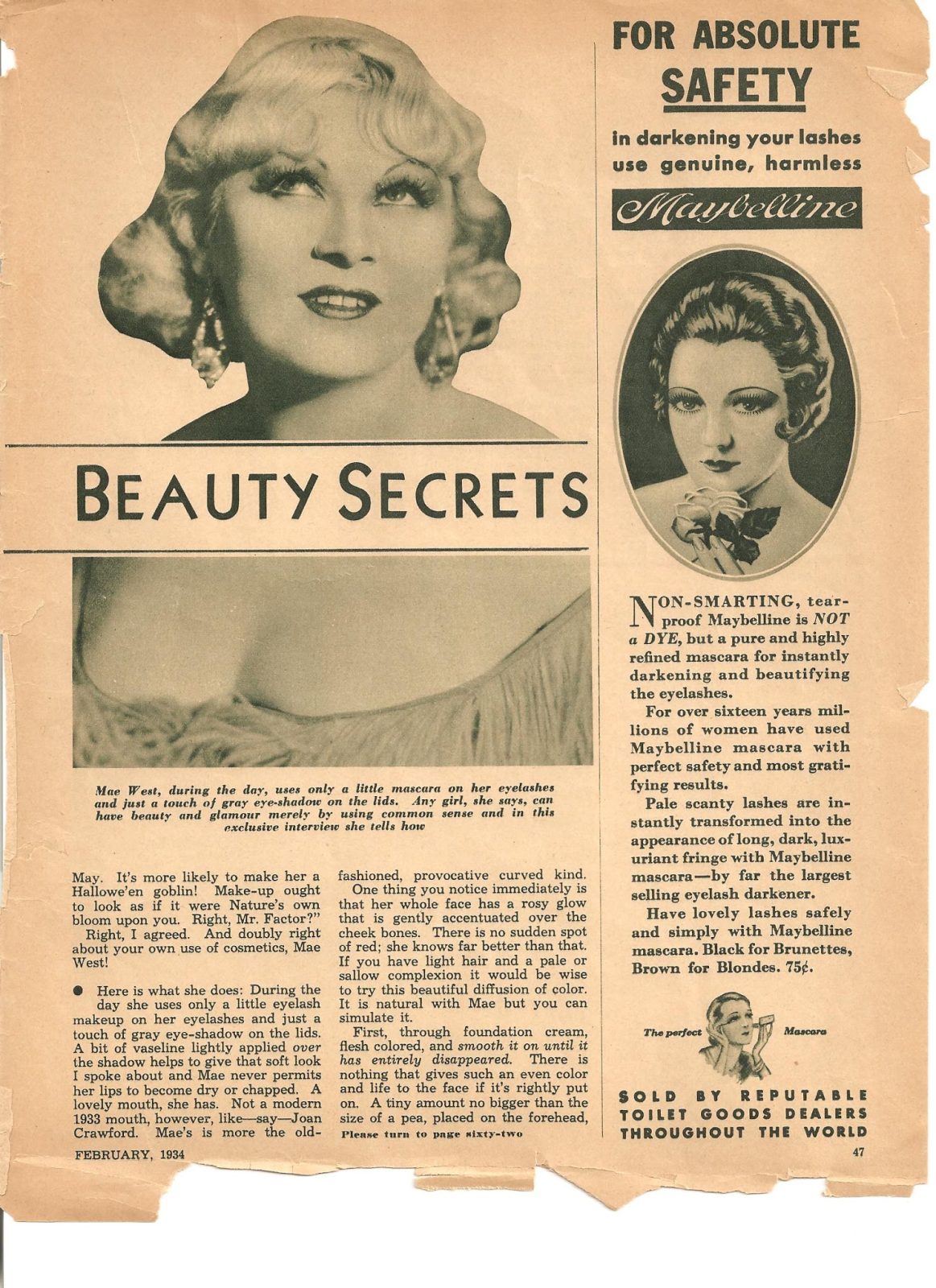 Miss Maybelline’s secret from the foutain of youth.