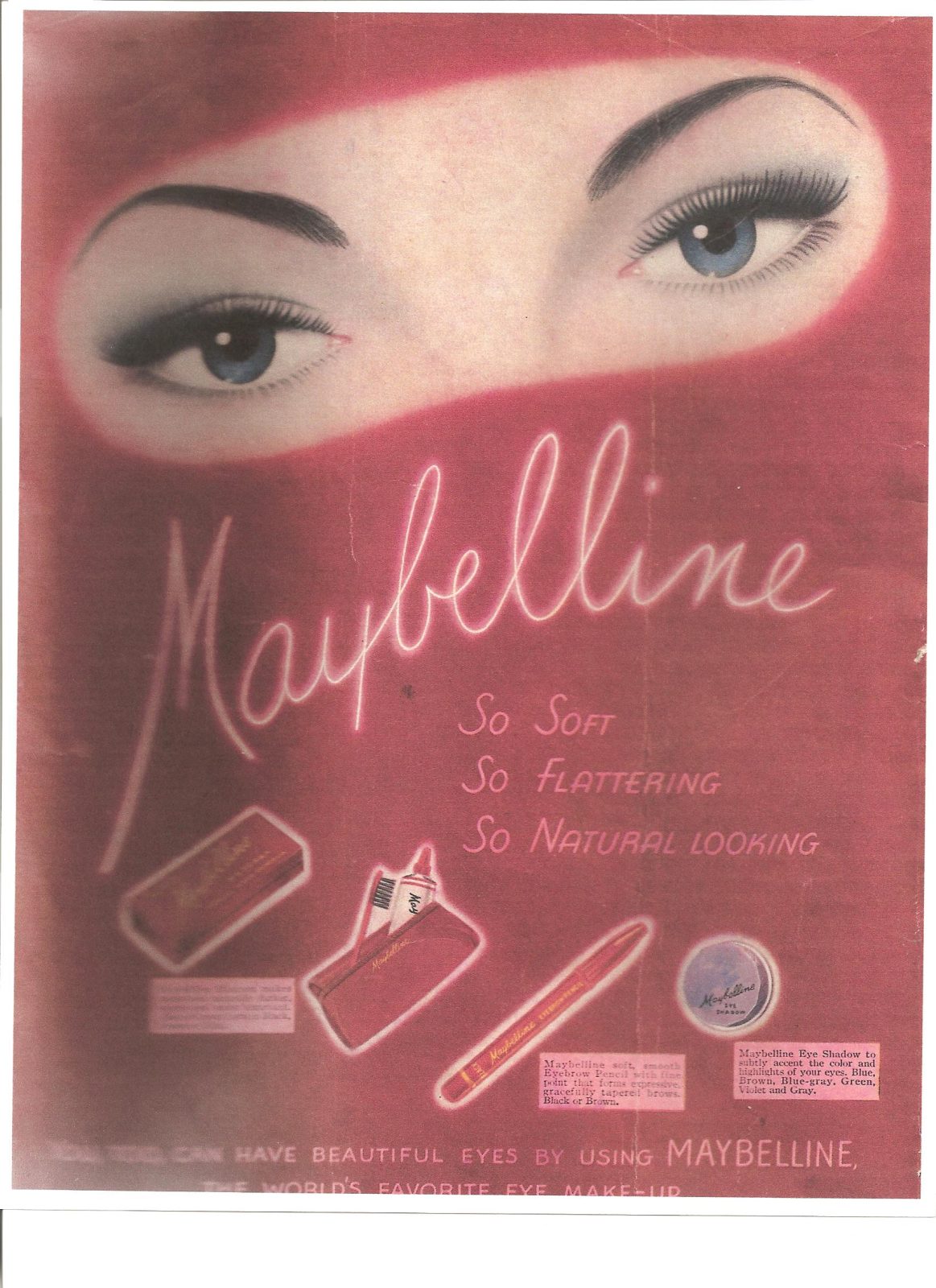 Maybelline and the teenage market, Post WW ll, USA.