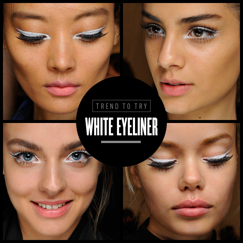 White Eyeliner a fashion trend by Maybelline New York was introduced in the 1960s