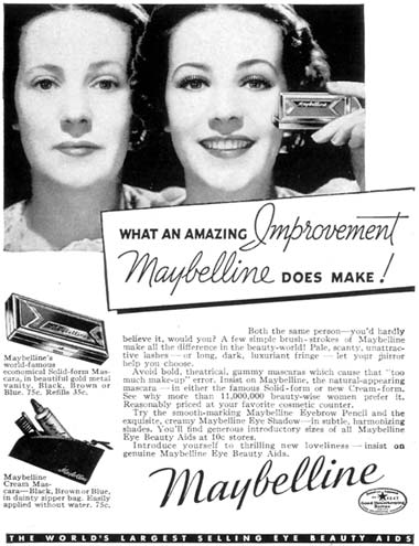 Maybelline’s Super Star Models, during the Golden Age of Hollywood