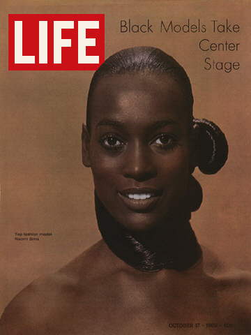 African-American models pose for the camera, in 1968..