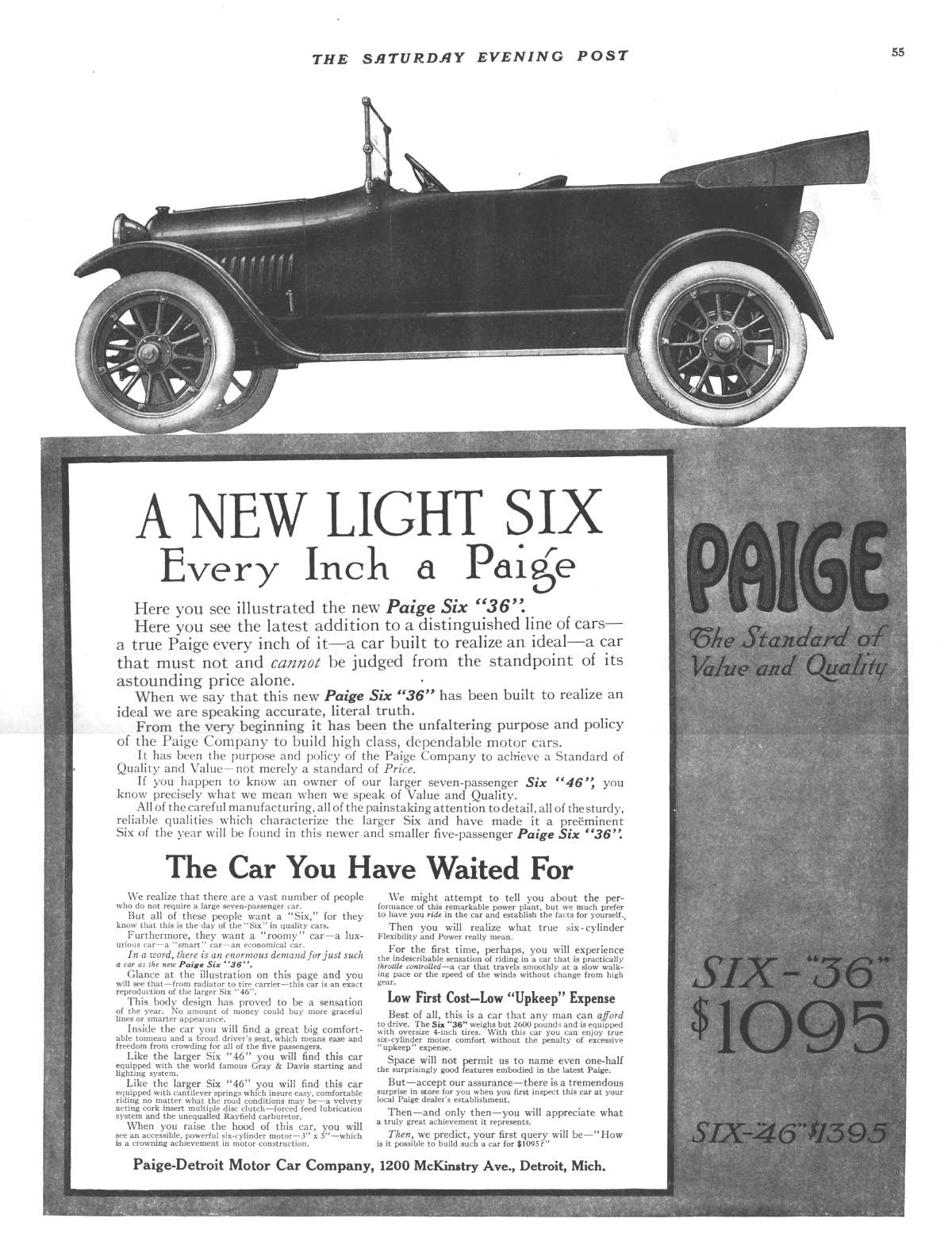 Maybelline’s 1916 Paige Detroit, The most Beautiful Car in America