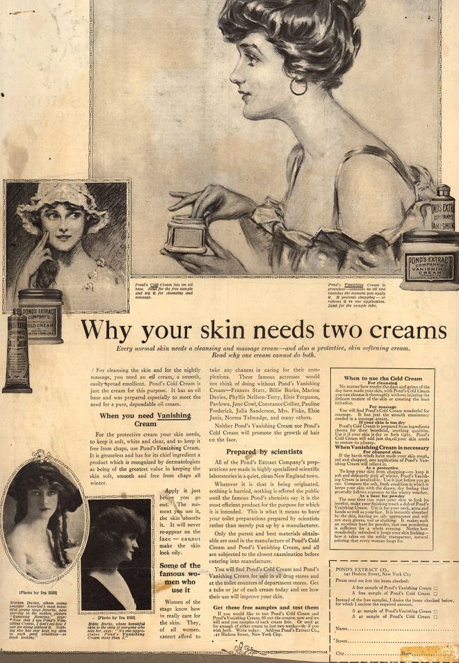 Vintage Beauty Secret: Ponds Vanishing Cold Cream and Witch Hazel, is older than Maybelline