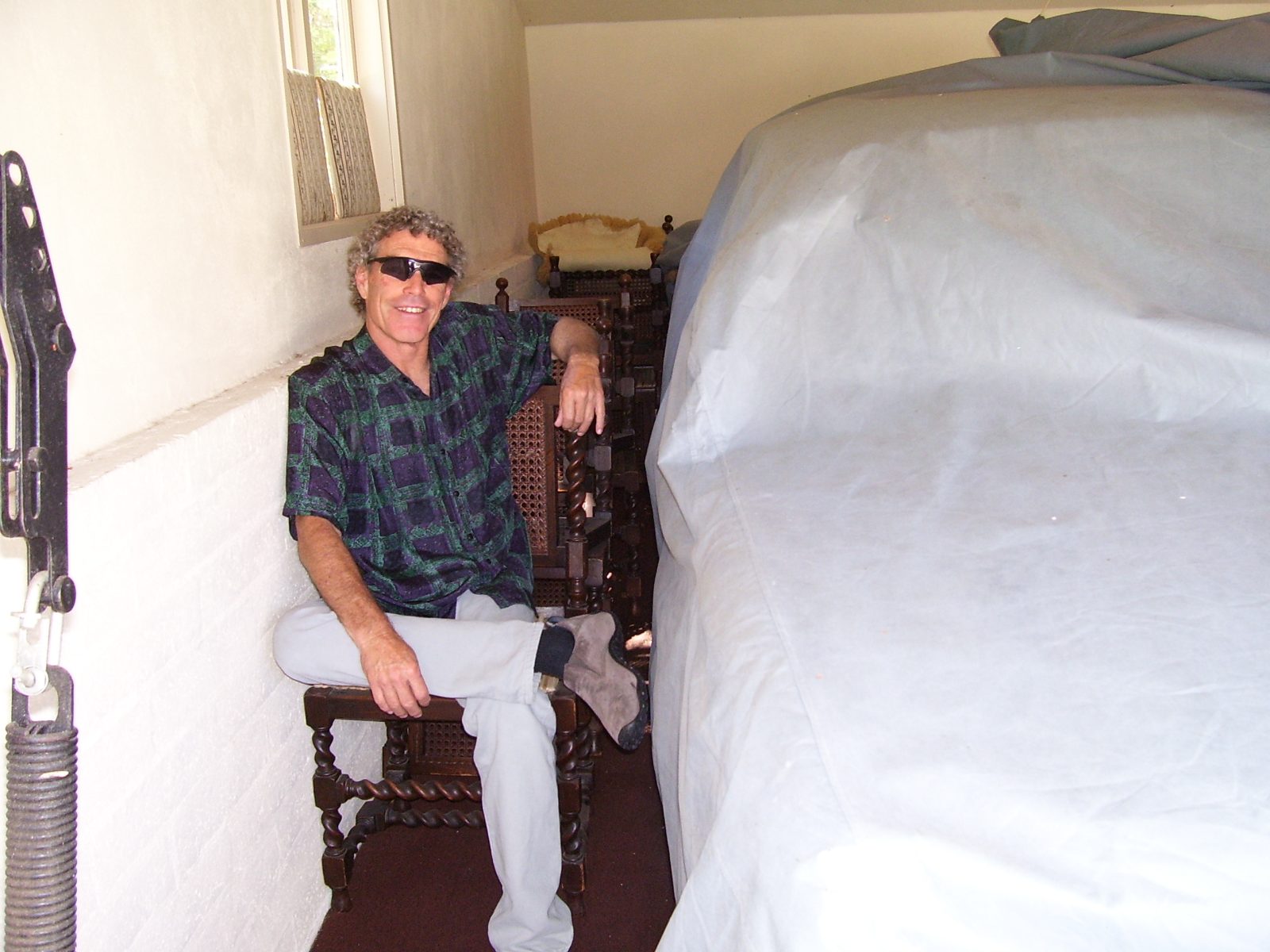 Chuck Williams-BB1 with his car collection.
