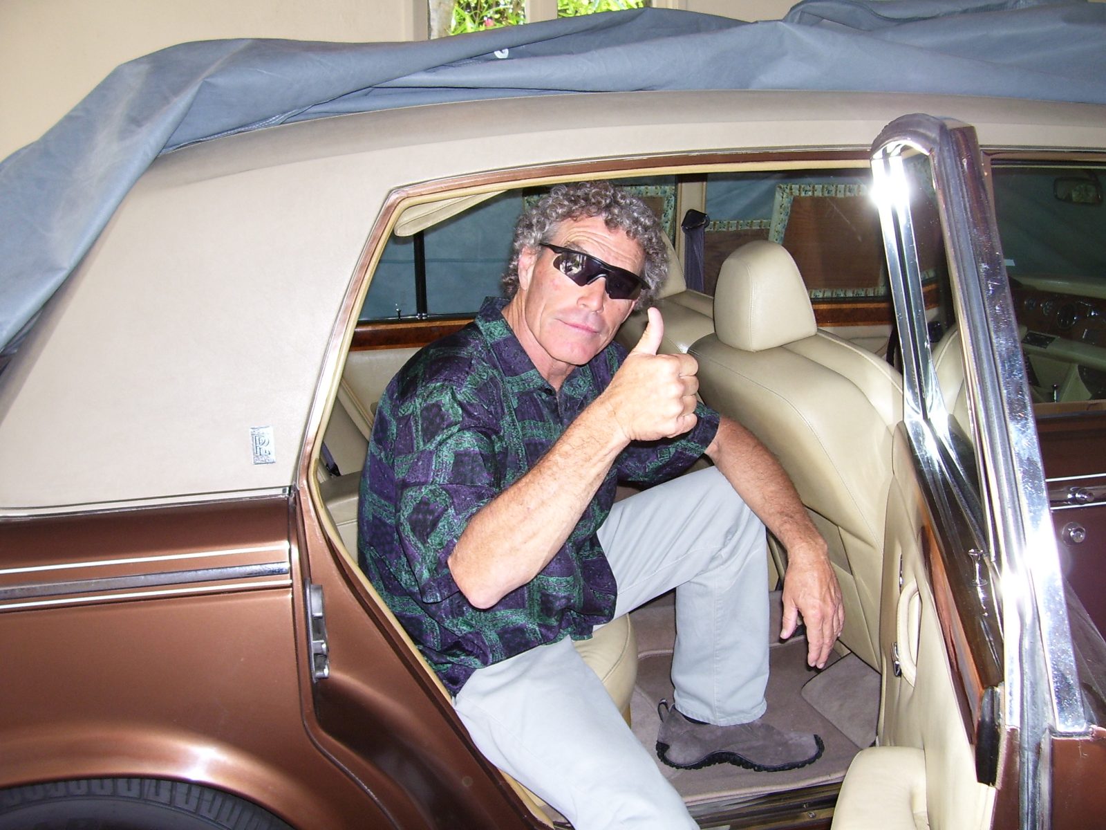 Chuck Williams-BB1 with his car collection.